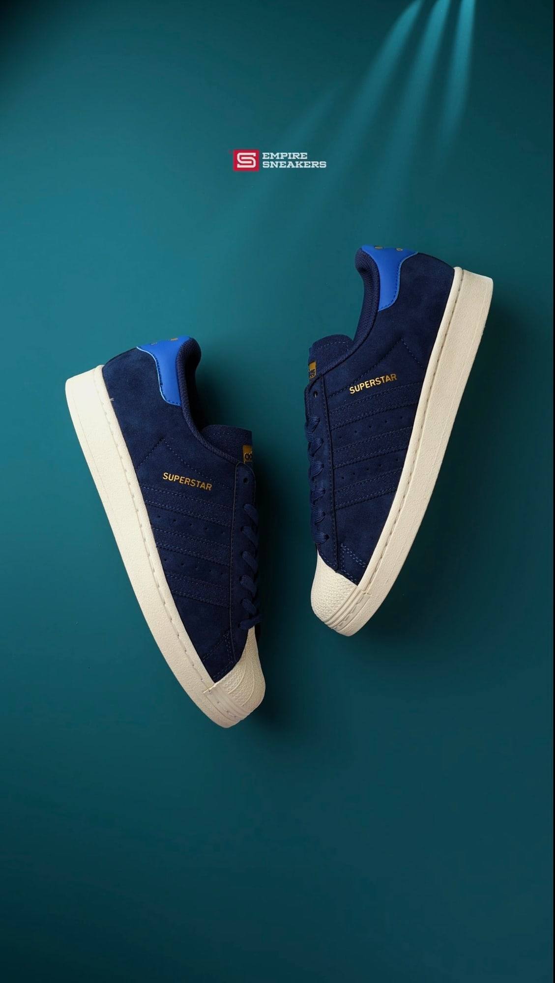 Adidas Superstar white-blue