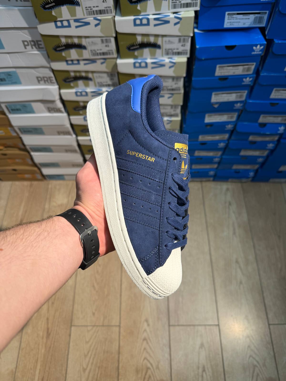 Adidas Superstar new син